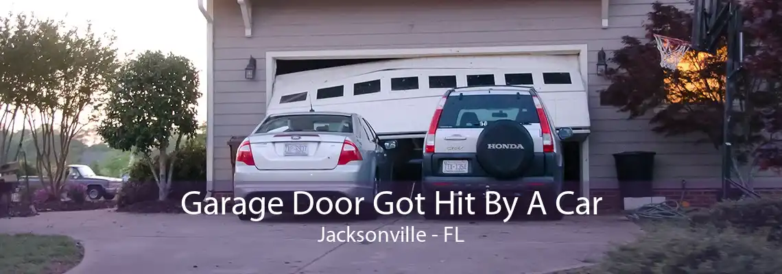 Garage Door Got Hit By A Car Jacksonville - FL